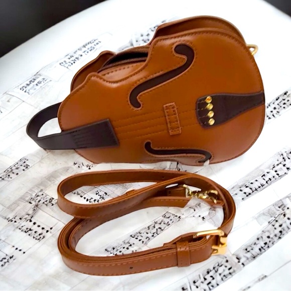 unbranded Handbags - Violin Adjustable Strap Crossbody or Backpack Style Purse